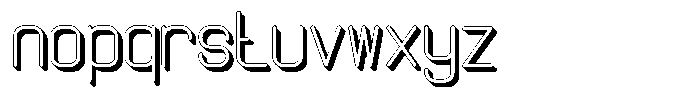 Qila Mono Shadow Regular Font LOWERCASE