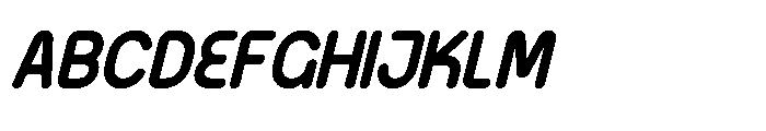 Qilargo Italic Font UPPERCASE