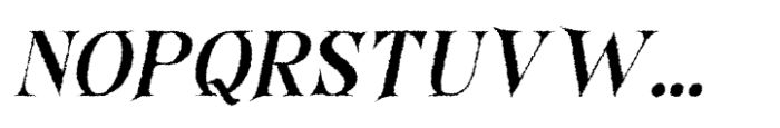 Qilavoen Distort Italic Font UPPERCASE