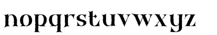 Qilavoen Distort Font LOWERCASE
