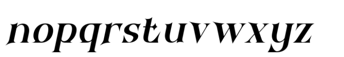 Qilavoen Italic Font LOWERCASE