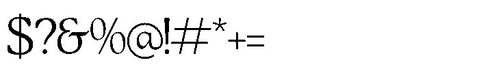 Qimano Regular Font OTHER CHARS