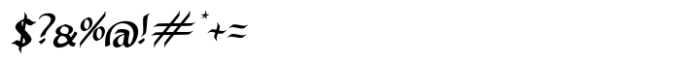 Qimorla Italic Font OTHER CHARS