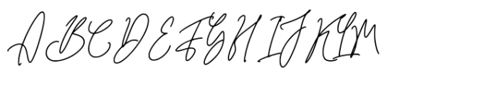Qinderia Signature Font UPPERCASE
