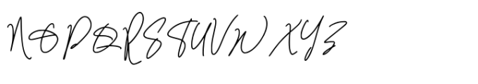 Qinderia Signature Font UPPERCASE