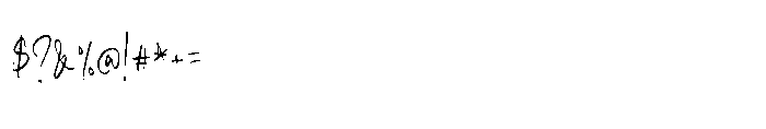 Qinetra Brush Font OTHER CHARS