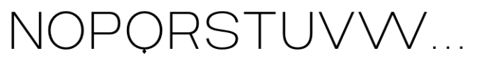 Qioba Extralight Font UPPERCASE