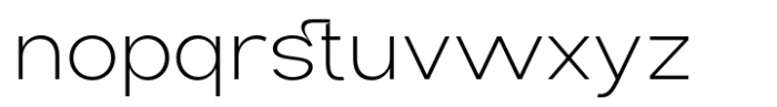 Qioba Extralight Font LOWERCASE