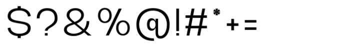Qioba Light Font OTHER CHARS