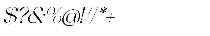 Qiona Italic Italic Font OTHER CHARS