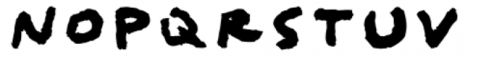 Qipao Blotchy Font UPPERCASE