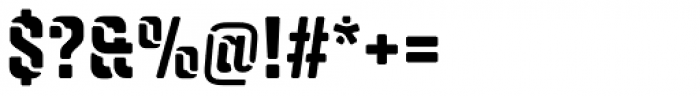 Qiproko Stencil Narrow Font OTHER CHARS