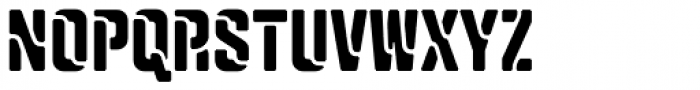 Qiproko Stencil Narrow Font UPPERCASE
