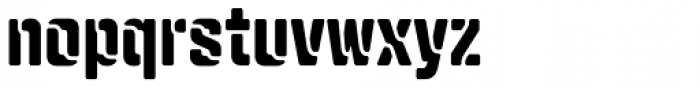 Qiproko Stencil Narrow Font LOWERCASE