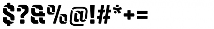 Qiproko Stencil Regular Font OTHER CHARS