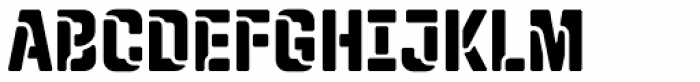 Qiproko Stencil Regular Font UPPERCASE