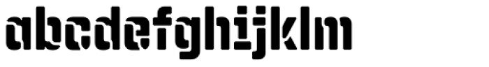 Qiproko Stencil Regular Font LOWERCASE