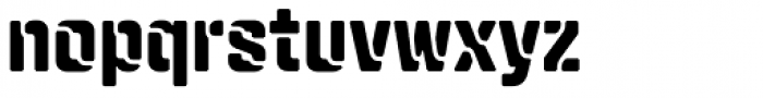 Qiproko Stencil Regular Font LOWERCASE