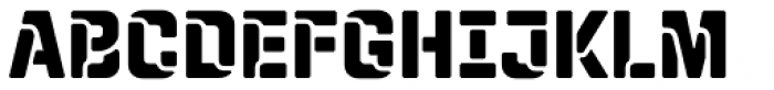 Qiproko Stencil Wide Font UPPERCASE