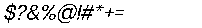 Qirvalen Italic Font OTHER CHARS