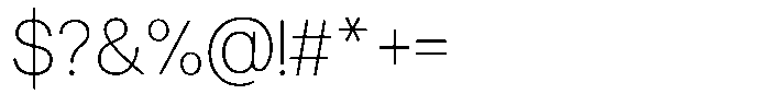 Qirvalen Thin Font OTHER CHARS