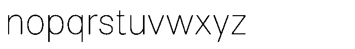 Qirvalen Thin Font LOWERCASE