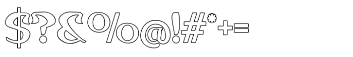 Qituen Outline Font OTHER CHARS