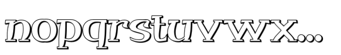 Qituen Shadow Font LOWERCASE