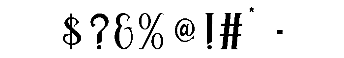QlastroyRegular Font OTHER CHARS