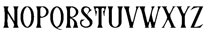 QlastroyRegular Font LOWERCASE