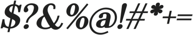 Qlassy Bold Italic otf (700) Font OTHER CHARS