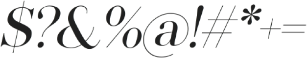 Qlassy Italic otf (400) Font OTHER CHARS