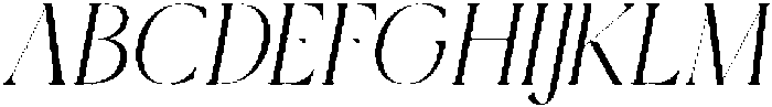 Qlaxe Serif Extra Light Italic otf (200) Font UPPERCASE