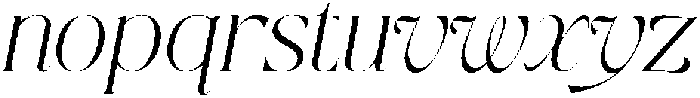 Qlaxe Serif Extra Light Italic otf (200) Font LOWERCASE