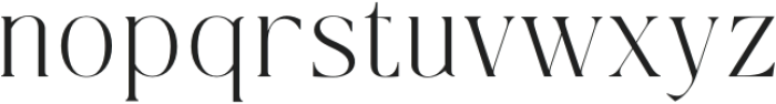Qlaxe Serif Extra Light otf (200) Font LOWERCASE