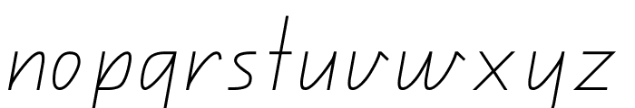 QLD Handwriting Font Font LOWERCASE