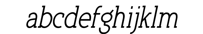 Qlarendon Condensed Italic Font LOWERCASE