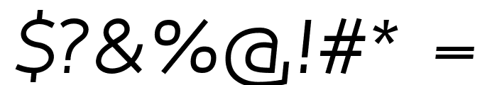 Qlarendon Italic Font OTHER CHARS