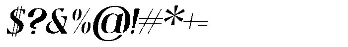 Qlaxe Serif Black Italic Font OTHER CHARS