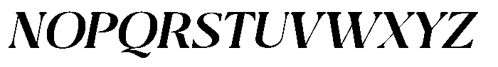Qlaxe Serif Black Italic Font UPPERCASE
