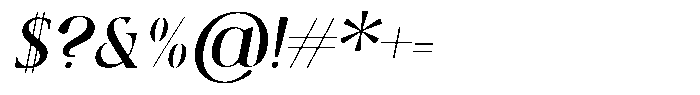 Qlaxe Serif Bold Italic Font OTHER CHARS