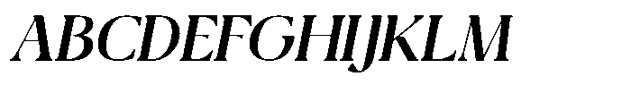 Qlaxe Serif Extra Bold Italic Font UPPERCASE