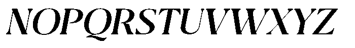 Qlaxe Serif Extra Bold Italic Font UPPERCASE