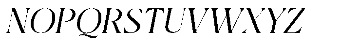 Qlaxe Serif Italic Variable Font UPPERCASE