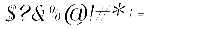 Qlaxe Serif Italic Font OTHER CHARS