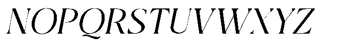 Qlaxe Serif Italic Font UPPERCASE