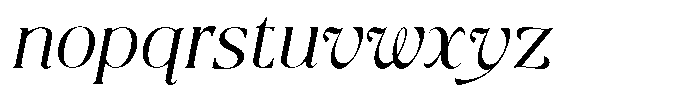 Qlaxe Serif Italic Font LOWERCASE