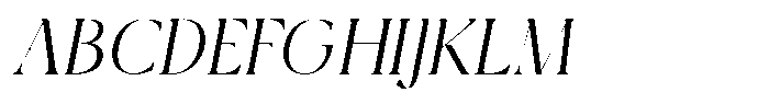 Qlaxe Serif Light Italic Font UPPERCASE