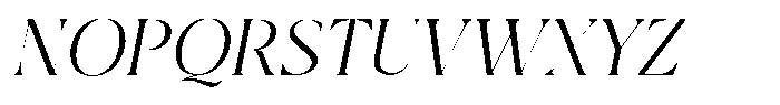Qlaxe Serif Light Italic Font UPPERCASE