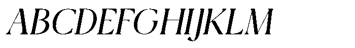 Qlaxe Serif Medium Italic Font UPPERCASE